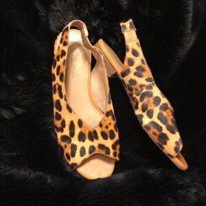 Madewell cheetah sandals  